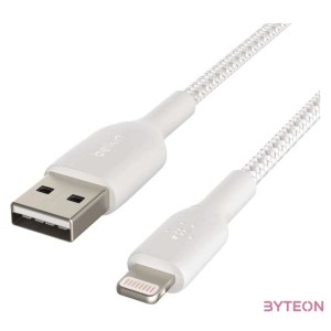 Belkin CAA002BT2MWH Lightning kábel 2 M Fehér