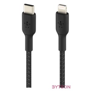 Belkin CAA004BT1MBK Lightning kábel 1 M Fekete