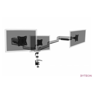 Digitus DA-90363 asztali TV konzol 68,6 cm (27) Rögzítőelemes Fekete, Szürke