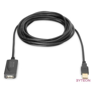 Digitus USB 2.0 5m USB kábel USB A Fekete