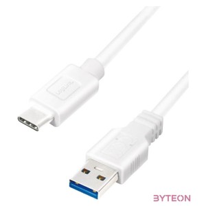 LogiLink CU0173 USB kábel 0,5 M USB 3.2 Gen 1 (3.1 Gen 1) USB A USB C Fehér
