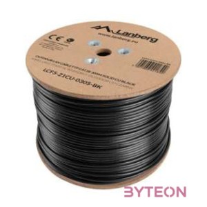 Lanberg LCF5-21CU-0305-BK hálózati kábel Fekete 305 M Cat5e F,UTP (FTP)