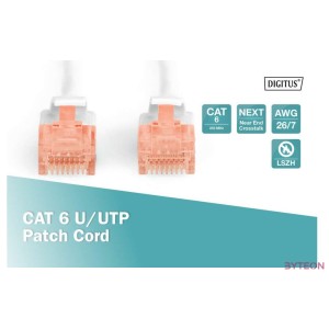 Digitus DK-1617-010,WH hálózati kábel Fehér 1 M Cat6 U,UTP (UTP)