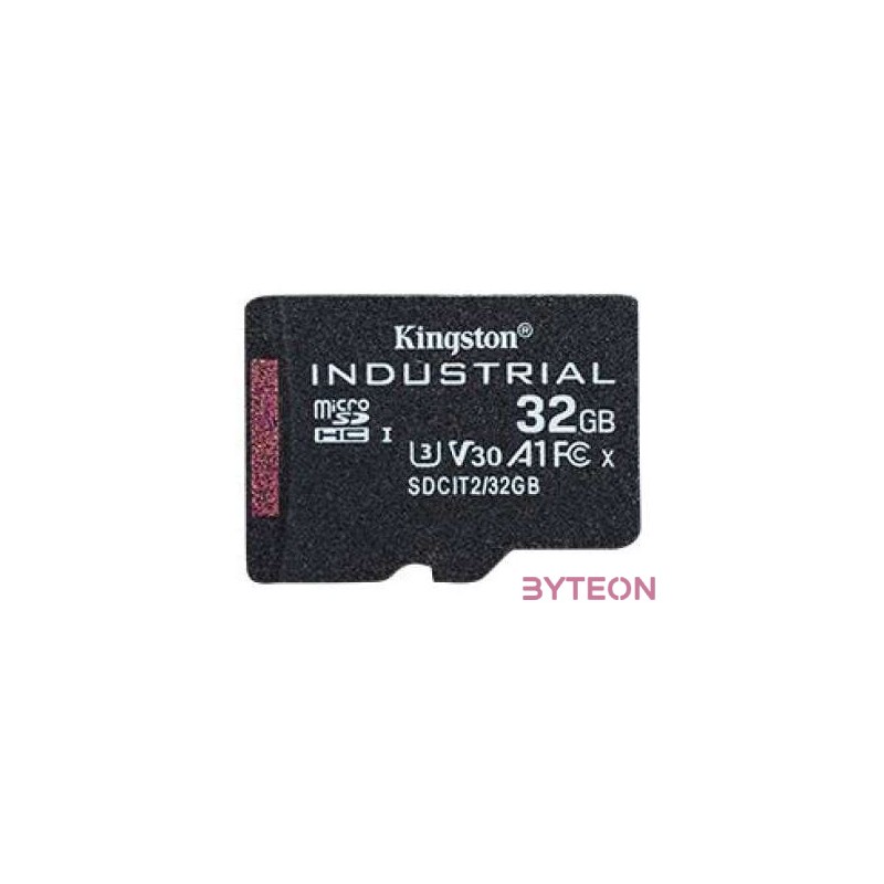Kingston Technology Industrial memóriakártya 32 GB MicroSDHC UHS-I Class 10
