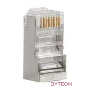 Lanberg PLS-5020 vezeték csatlakozó RJ-45 Rozsdamentes acél, Átlátszó