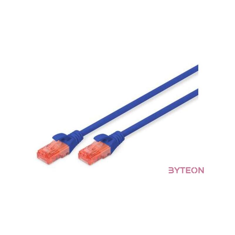 Digitus DK-1617-010,B hálózati kábel Kék 1 M Cat6 U,UTP (UTP)