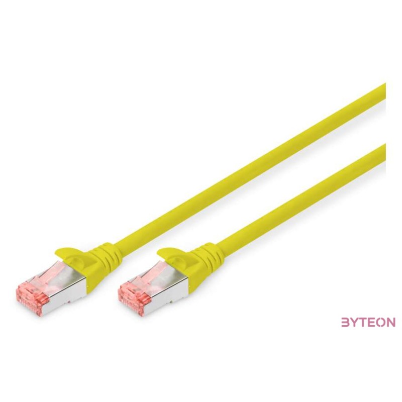 Digitus DK-1644-020,Y hálózati kábel Sárga 2 M Cat6 S,FTP (S-STP)