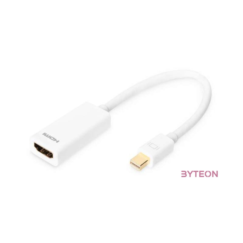Digitus Mini DP -HDMI type A 0,15 M Mini DisplayPort HDMI A-típus (Standard) Fehér