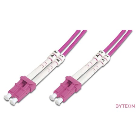 Digitus DK-2533-01-4 száloptikás kábel 1 M LC I-VH OM4 Ibolya