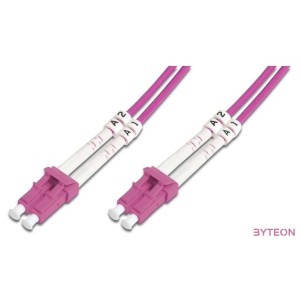 Digitus DK-2533-01-4 száloptikás kábel 1 M LC I-VH OM4 Ibolya