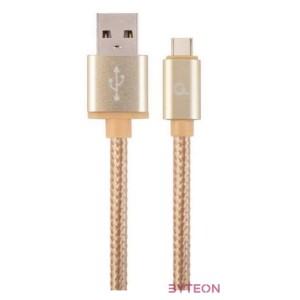Cablexpert CCB-MUSB2B-AMBM-6-G USB kábel 1,8 M USB 2.0 USB A USB C Arany