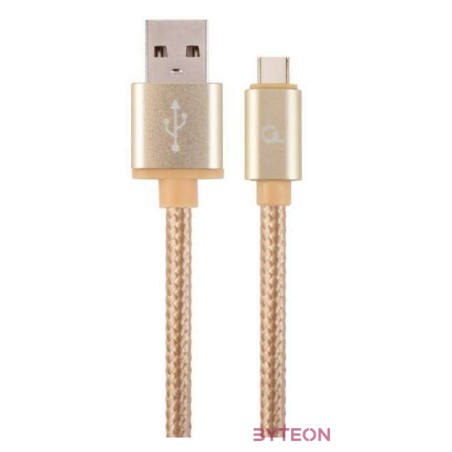 Cablexpert CCB-MUSB2B-AMBM-6-G USB kábel 1,8 M USB 2.0 USB A USB C Arany