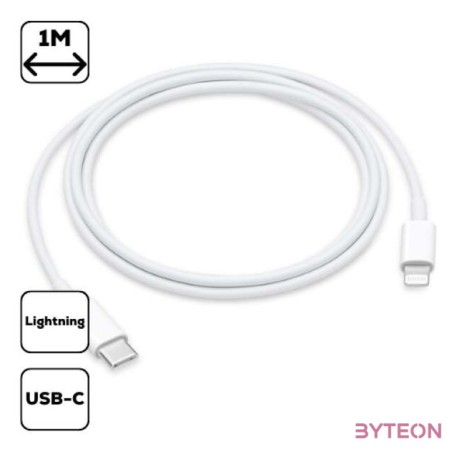 Apple MM0A3ZM,A Lightning kábel 1 M Fehér