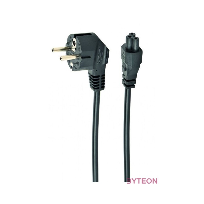 Gembird PC-186-ML12-1M tápkábel Fekete CEE7,7 C5 csatlakozó