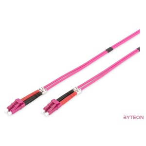 Digitus DK-2533-01-4 száloptikás kábel 1 M LC I-VH OM4 Ibolya