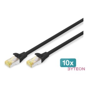 ASSMANN Electronic CAT6A S,FTP hálózati kábel Fekete 0,25 M S,FTP (S-STP)