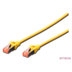 Digitus DK-1644-020,Y hálózati kábel Sárga 2 M Cat6 S,FTP (S-STP)