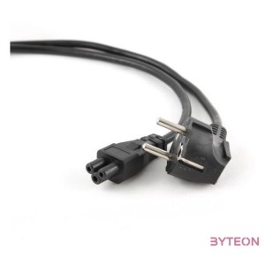 Gembird PC-186-ML12-1M tápkábel Fekete CEE7,7 C5 csatlakozó