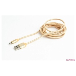 Cablexpert CCB-MUSB2B-AMBM-6-G USB kábel 1,8 M USB 2.0 USB A USB C Arany