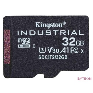 Kingston Technology Industrial memóriakártya 32 GB MicroSDHC UHS-I Class 10