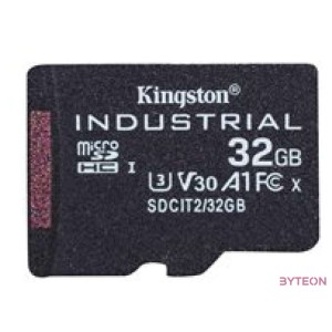 Kingston Technology Industrial memóriakártya 32 GB MicroSDHC UHS-I Class 10