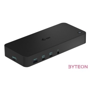 i-tec CATRIPLEDOCKPDPRO dokkoló állomás és port replikátor Vezetékes USB 3.2 Gen 1 (3.1 Gen 1) Type-C Fekete