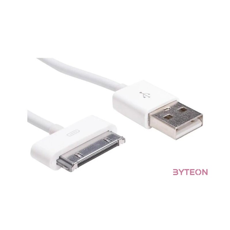 Akyga AK-USB-08 USB kábel 1 M USB 2.0 USB A Micro-USB B,Lightning,Apple 30-pin Fehér