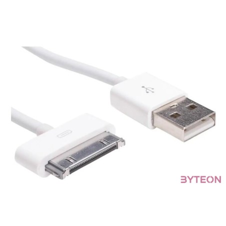 Akyga AK-USB-08 USB kábel 1 M USB 2.0 USB A Micro-USB B,Lightning,Apple 30-pin Fehér