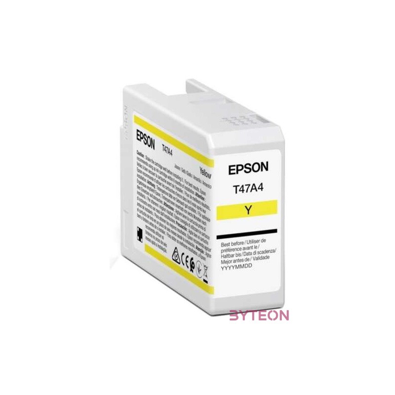 Epson Singlepack Yellow T47A4 UltraChrome Pro tintapatron 1 dB Eredeti Sárga