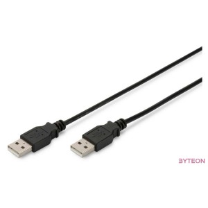 Digitus 1.0m USB 2.0 A,A USB kábel 1 M USB A Fekete