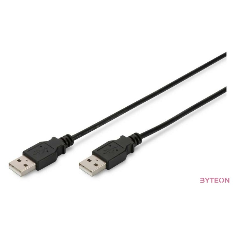 Digitus 1.0m USB 2.0 A,A USB kábel 1 M USB A Fekete