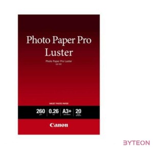 Canon LU-101 Pro Luster, A3, 20 shts fotópapír Fehér Szatén