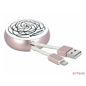 DeLOCK 85817 USB kábel 92 M USB 2.0 USB A Rózsaszín, Fehér