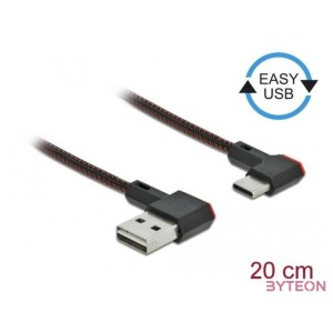 DeLOCK 85279 USB kábel 0,2 M USB 2.0 USB A USB C Fekete
