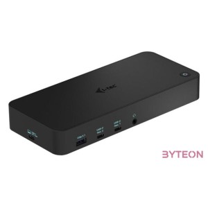 i-tec CATRIPLEDOCKPDPRO dokkoló állomás és port replikátor Vezetékes USB 3.2 Gen 1 (3.1 Gen 1) Type-C Fekete