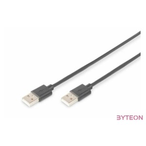 Digitus 1.0m USB 2.0 A,A USB kábel 1 M USB A Fekete