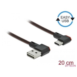 DeLOCK 85279 USB kábel 0,2 M USB 2.0 USB A USB C Fekete