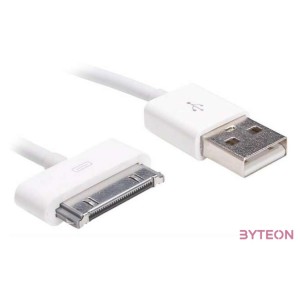 Akyga AK-USB-08 USB kábel 1 M USB 2.0 USB A Micro-USB B,Lightning,Apple 30-pin Fehér