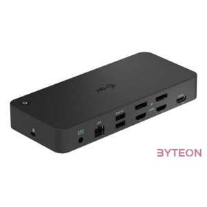 i-tec CATRIPLEDOCKPDPRO dokkoló állomás és port replikátor Vezetékes USB 3.2 Gen 1 (3.1 Gen 1) Type-C Fekete