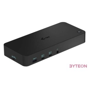 i-tec CATRIPLEDOCKPDPRO dokkoló állomás és port replikátor Vezetékes USB 3.2 Gen 1 (3.1 Gen 1) Type-C Fekete