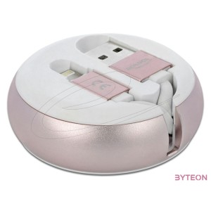 DeLOCK 85817 USB kábel 92 M USB 2.0 USB A Rózsaszín, Fehér