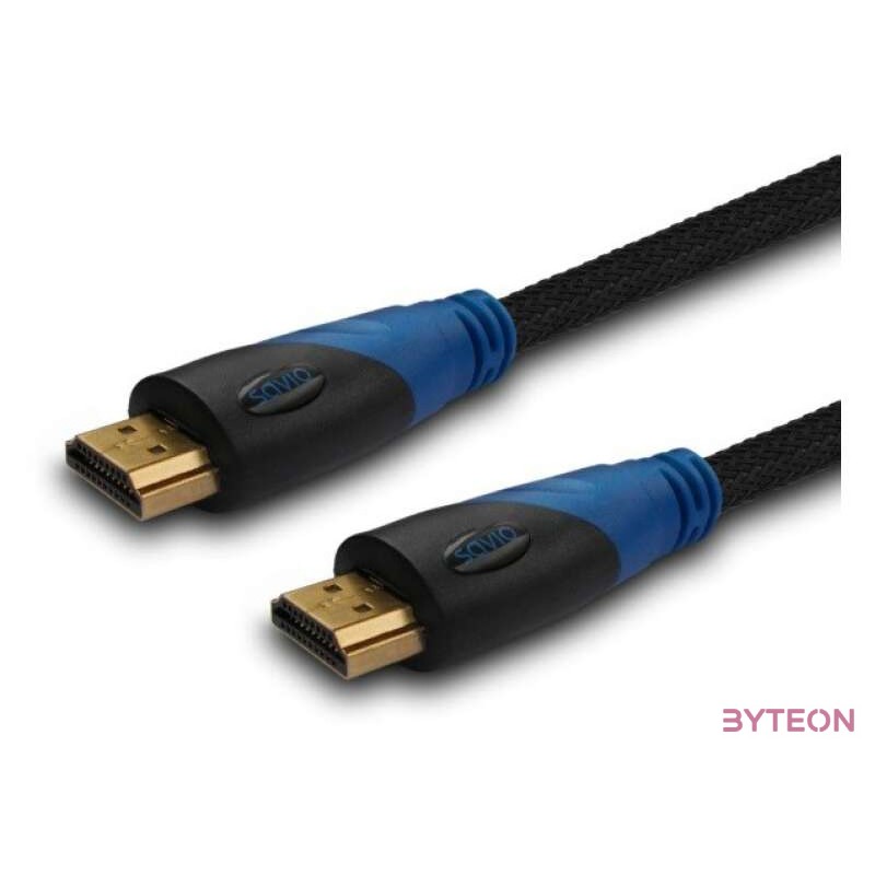 Savio CL-49 HDMI kábel 5 M HDMI A-típus (Standard) Fekete, Kék
