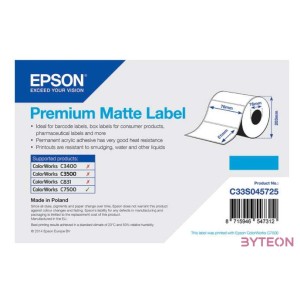 Epson Premium Matte Label Fehér Matt