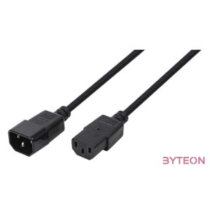 LogiLink CP091 tápkábel Fekete 1,8 M C14 csatlakozó C13 csatlakozó