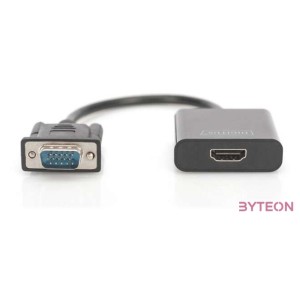 Digitus DA-70473 video átalakító kábel 0,15 M VGA (D-Sub) Fekete