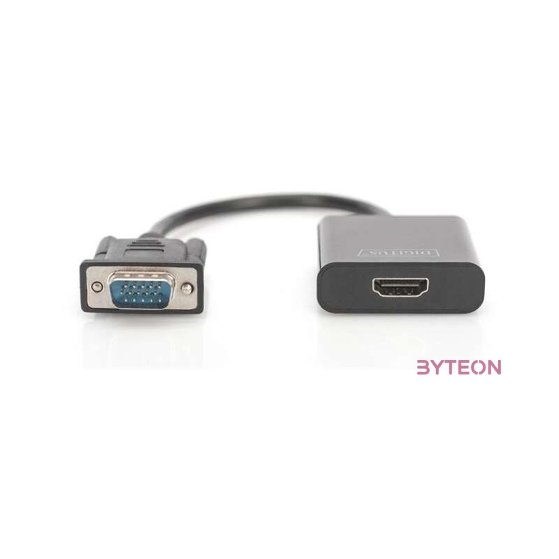 Digitus DA-70473 video átalakító kábel 0,15 M VGA (D-Sub) Fekete