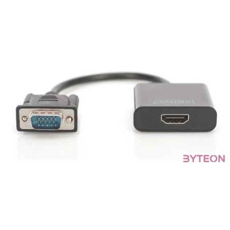 Digitus DA-70473 video átalakító kábel 0,15 M VGA (D-Sub) Fekete