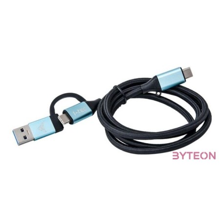 i-tec C31USBCACBL USB kábel 1 M USB 3.2 Gen 1 (3.1 Gen 1) USB C Fekete, Kék