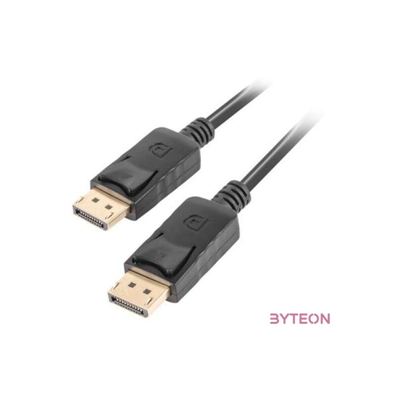 Lanberg CA-DPDP-10CC-0005-BK DisplayPort kábel 0,5 M Fekete