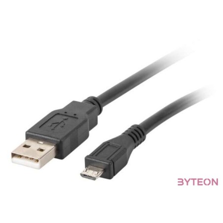 Lanberg CA-USBM-10CC-0010-BK USB kábel 1 M USB 2.0 Micro-USB B USB A Fekete